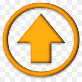Orange Arrow Up Image - Traffic Sign, HD Png Download