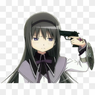 View Samegoogleiqdbsaucenao Just , - Anime Character With Gun To Head, HD Png Download