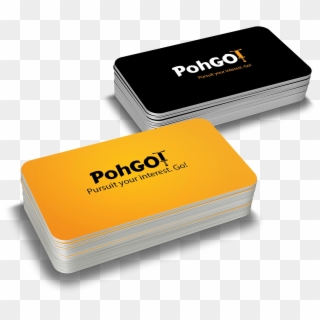 Pohgo - Business Cards Png Yellow, Transparent Png