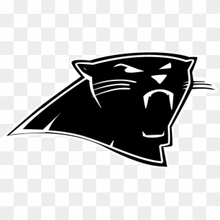 Carolina Panthers Logo Black And Ahite - Carolina Panthers, HD Png Download