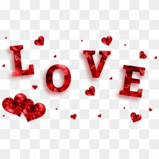 Love, Hearts, Banner, Heart, Red - Coração Love Png, Transparent Png