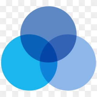 The Logo Stands For The Three Support Circles That - 3 Blue Circles Logo, HD Png Download