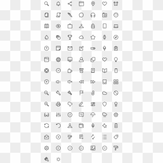 Pack Preview - Material Design Icons Small, HD Png Download