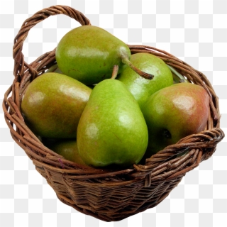 Pears In A Basket, HD Png Download