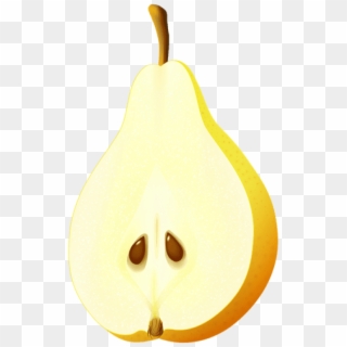 Free Png Half Pear Png Vector Png Images Transparent - Banana, Png Download