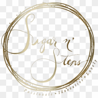 Sugar N Stems Logo, Gold With Transparent Background-jan - Circle, HD Png Download