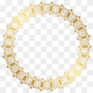 Free Png Download Round Gold Border Transparent Clipart - Gold Circle Border Transparent, Png Download