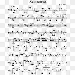 Marshall Gilkes Puddle Jumping Sheet Music, HD Png Download