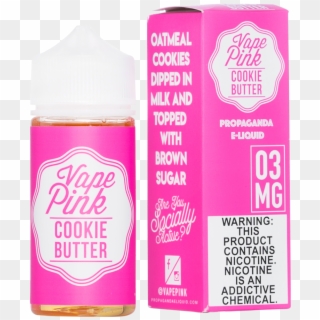 Vape Pink Cookie Butter - Plastic Bottle, HD Png Download