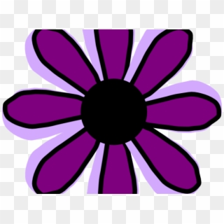 Purple Flowers Clipart - Green, HD Png Download
