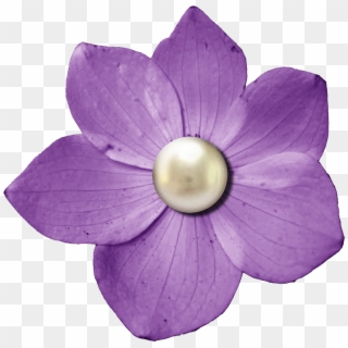 Purple Flower Clipart Mauve Flower - Dark Pink Flowers Png, Transparent Png