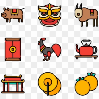 Chinese New Year - Burger Icon, HD Png Download