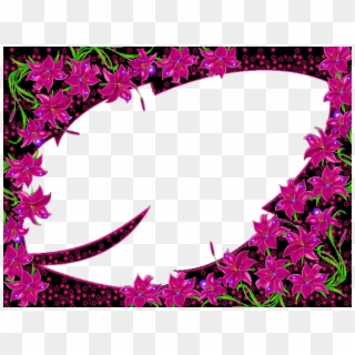 Free Png Best Stock Photos Purple Flowers Frame Background - Frme, Transparent Png