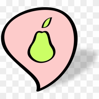 This Free Icons Png Design Of Pear-ink, Transparent Png