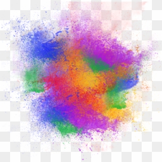 Powder Background Rainbow Png And - Rainbow Color Splash Png, Transparent Png