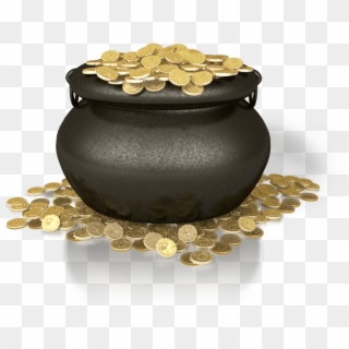Proofreading's Pot Of Gold - Gold Coin Pot Png, Transparent Png