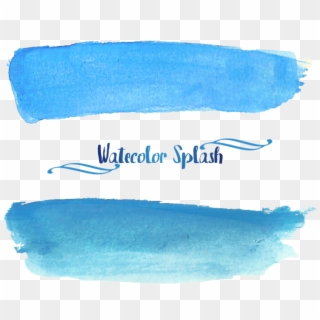 Blue Watercolour Splash Transparent, HD Png Download