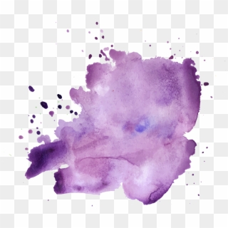 Purple Watercolour Splash For Black Country Women's - Transparent Purple Watercolor Splash, HD Png Download
