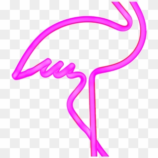 Flamingo Transparent Neon - Flamingo Neon Png, Png Download