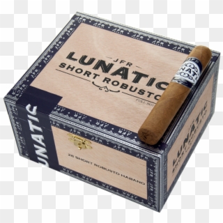 Jfr Cigars Lunatic Short Robusto 4-3/4x52 Habano - Box, HD Png Download