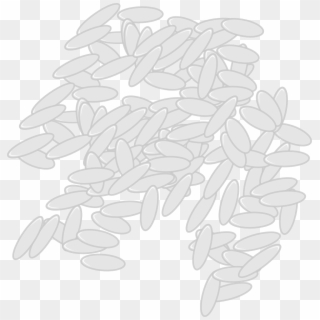 Rice Seeds Corn Grain Wheat Png Image - Black And White Image Of Rice, Transparent Png