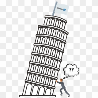 A Linkedin Profile Is The Foundation For Building Brand - Leaning Tower Of Pisa Clipart, HD Png Download