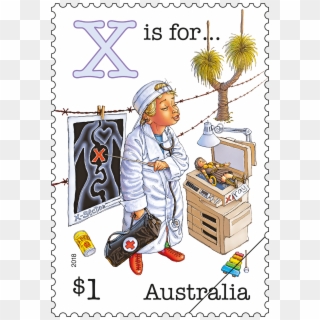 Fair Dinkum Aussie Alphabet Part 4 X Stamp - Fair Dinkum Aussie Alphabet Part 4, HD Png Download