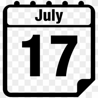 Calendar Page Png - Calendario 17 De Julio, Transparent Png
