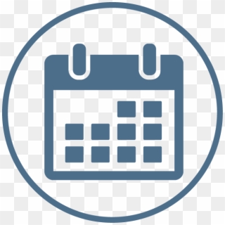 Make A Reservation Icon - Calendar Icon Png Round, Transparent Png