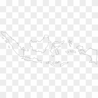 Indonesia Provinces Blank - Indonesia Map White Png, Transparent Png