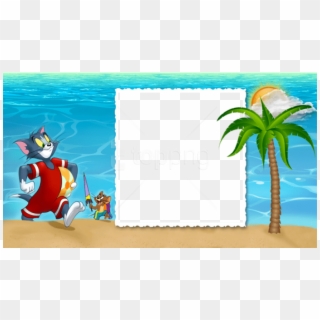 Free Png Tom And Jerry Summer Png Kids Frame Background - Tom And Jerry Frames, Transparent Png