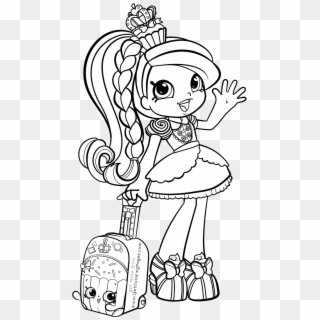Drawing Shopkins Color - Shopkins Girls Coloring Pages, HD Png Download