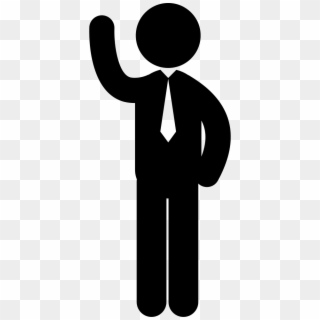 Png File - Man With Tie Icon, Transparent Png