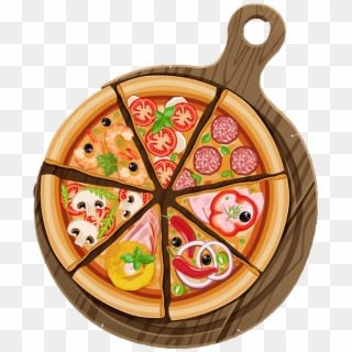Pizza Slices Clipart - Pizza Poster Png, Transparent Png