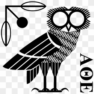 Drawn Illuminati Owl - Owl Of Athena Png, Transparent Png