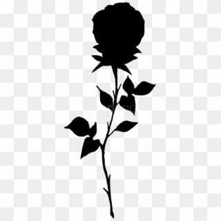 Free Png Rose Silhouette Png - Black Rose Flower Transparent Background, Png Download