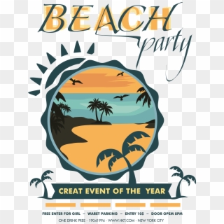 Beach Party - Vector Graphics, HD Png Download