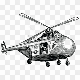 Free Png Police Helicopter Png Png Image With Transparent - Rescue Helicopter Drawing, Png Download