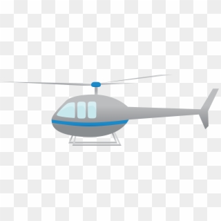 Helicopter-blue - Cartoon Helicopter Png, Transparent Png