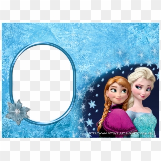 Moldura Frozen Png - Cartoon Frozen, Transparent Png