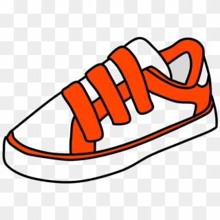 Sneakers, Velcro, White, Orange, Png - Hook-and-loop Fastener, Transparent Png