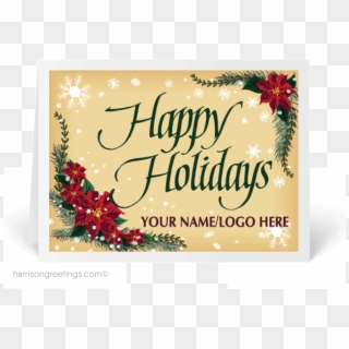 Custom Business Logo Holiday - Christmas Card, HD Png Download