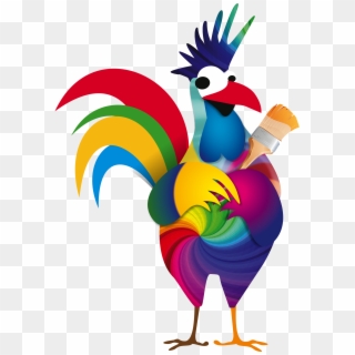 Rooster Pat Mcdonnell Paints - Cartoon, HD Png Download