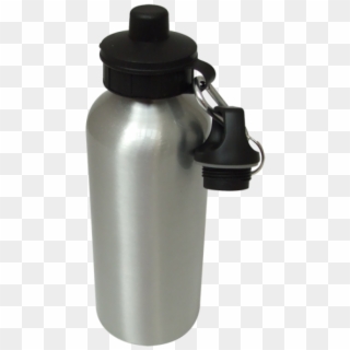 Water Bottle Silver - Personalised Football Water Bottles, HD Png Download