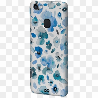 Dailyobjects Tropical Watercolor Flowers Blue Case - Mobile Phone Case, HD Png Download