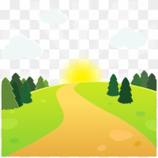Icon Transprent Png - Forest Road Cartoon Png, Transparent Png