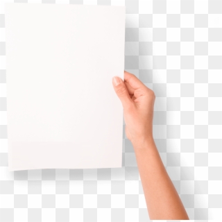 Showcase Your Business The Way Everyone - Hand & Paper Png, Transparent Png