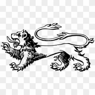 Africa Animal Cat Heraldry Lion Png Image - Lion, Transparent Png
