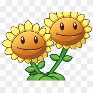 Plants Vs Zombies Clipart Twin Sunflower - Plants Vs Zombies 2 Sunflower, HD Png Download