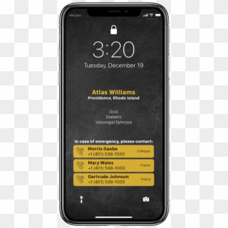 Lock Screen Id With Iphone X - Poster, HD Png Download
